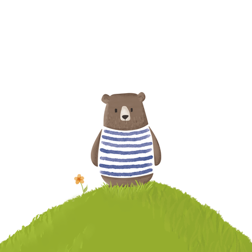 Cute bear illustration
