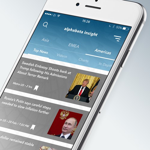 Financial News Aggregator App for iOS