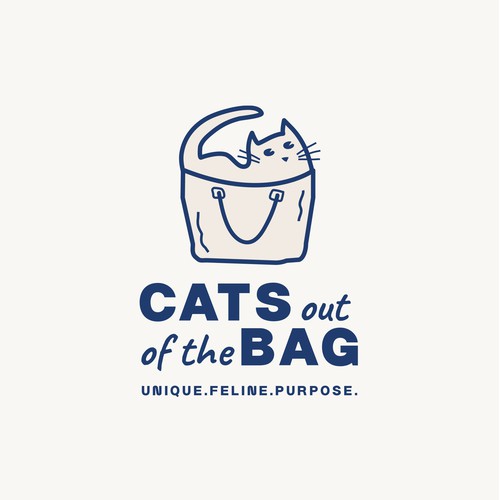 Cute logo design for an ecommerce retailer for cats and people who love them