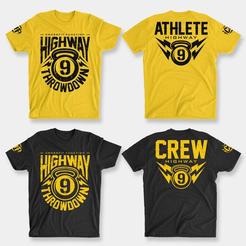 WINNING TEES DESIGN CONTEST - HIGHWAY 9 THROWDOWN