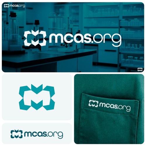 Negative Space M logo