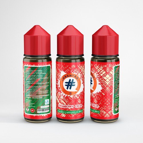 Vape Liquid label design
