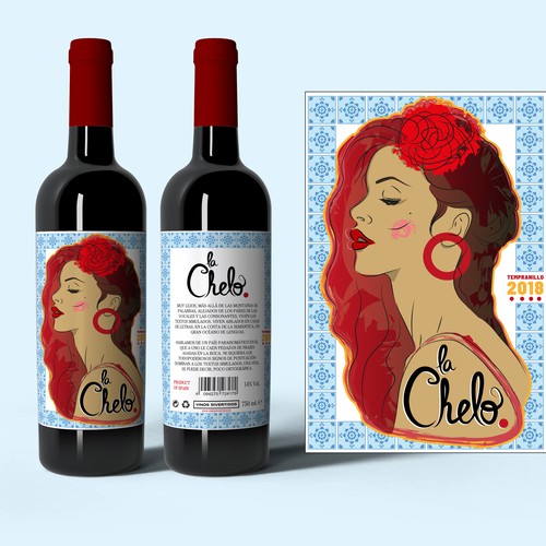 Spanish Wine Label