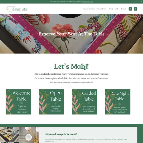 The Clover Table Scheduling Design