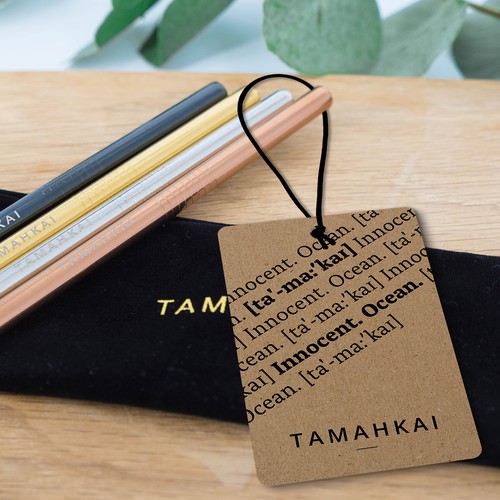 Hang tags / swing tags design for high-end ecommerce brand