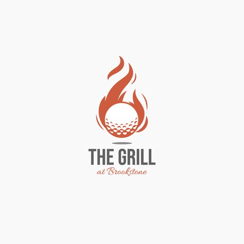 Fun and Modern Golf Course Restaurant Logo