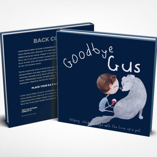 "Goodbye Gus" book cover design