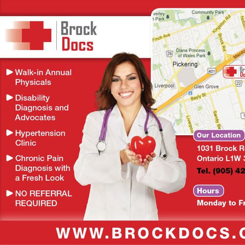 postcard or flyer for BrockDocs 