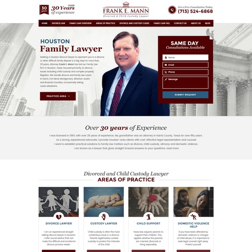 Mann Family Lawyer Website