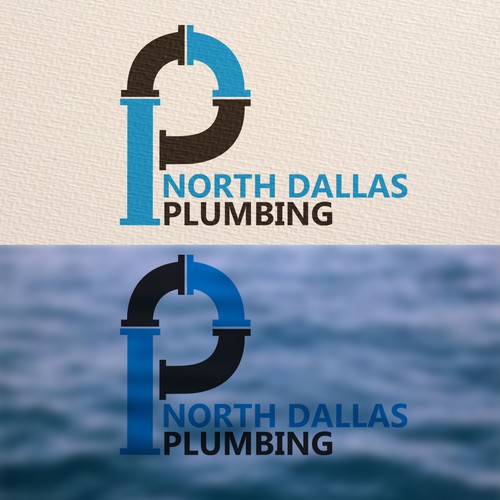 Logo concept for plumbing services