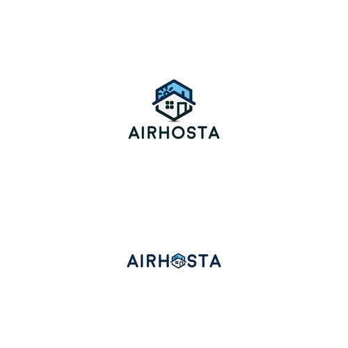 Airhosta logo design