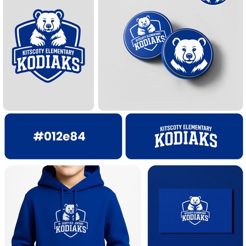 School Mascot Logo Design – Kitscoty Kodiaks