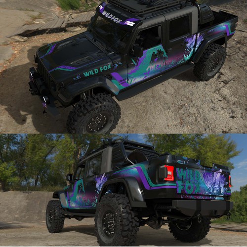 Car wrap - foxy 4x4