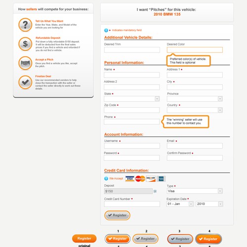 Straight Forward Order Form Redesign...