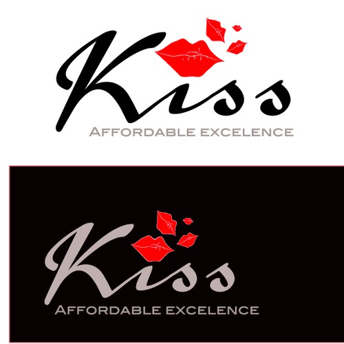 Logo for the word 'Kiss'