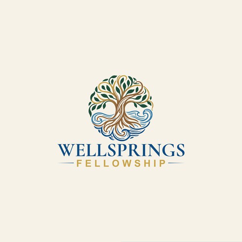 Timeless Living Water Church Logo for Wellsprings Fellowship