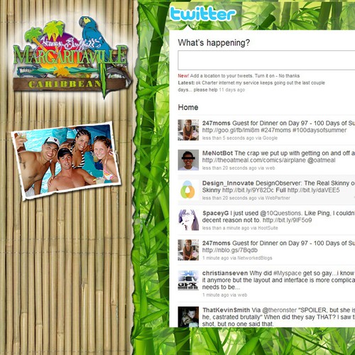 Jimmy Buffett's Margaritaville Twitter Background