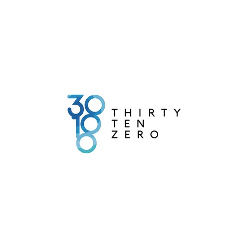 Bold logo concept for "ThirtyTenZero"