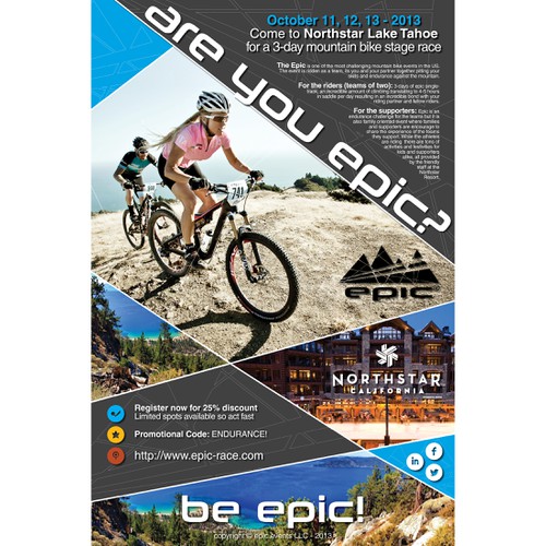 Promotional Poster for epic events