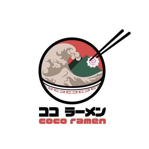 Fun ramen logo concept