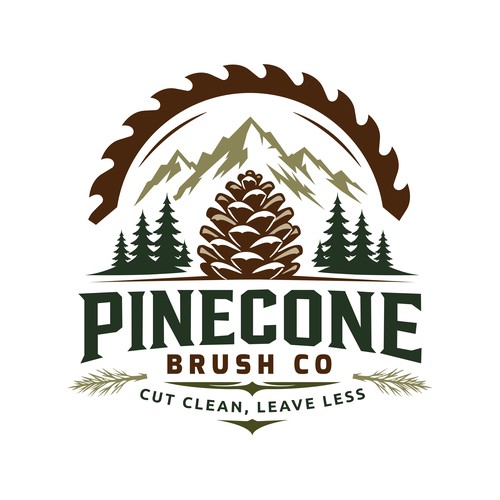 Pinecone Brush Co | Modern Forestry & Property Services Logo