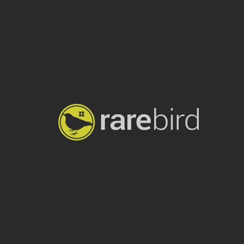 Create a captivating logo for Rare Bird, a unique real estate solutions firm.
