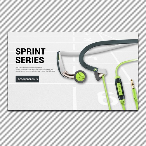 sport headphones banner design