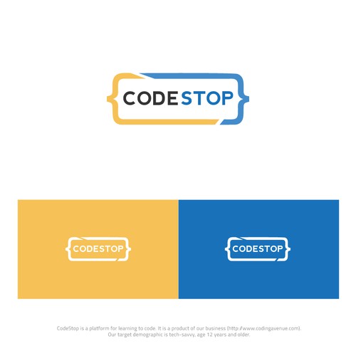 CodeStop Logo Design Concept