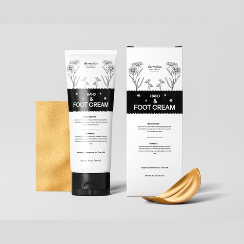 Hand & Foot Cream - Cosmetics Label & Packaging Design