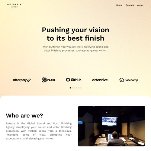 Studios Landing Page