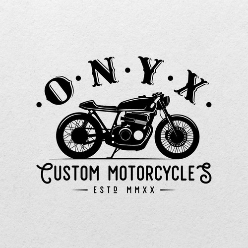 Custom motorcycle startup logo