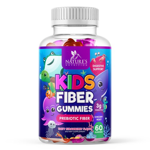 Kids Fiber Gummies Design