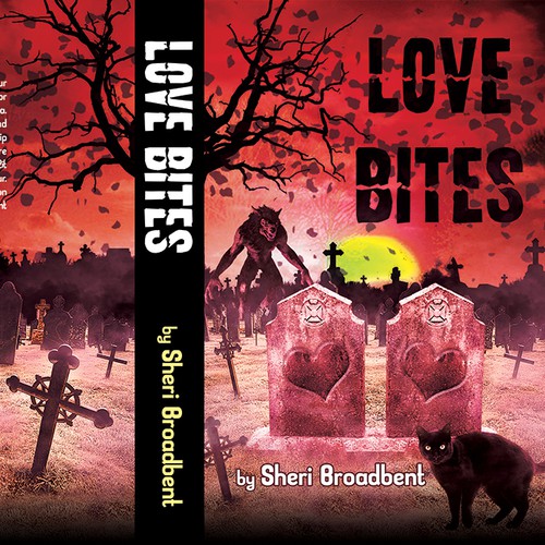 Vintage horror styled book cover