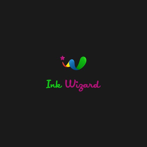Ink Wizard logo ... fun, fresh and friendly!
