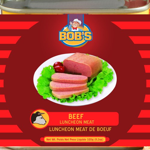 New Packaging design for Bob's Luncheon Meat