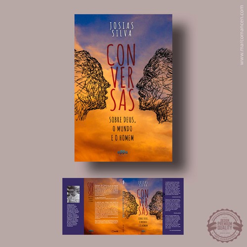 Book Cover Design, Conversas Autor Josias Silva