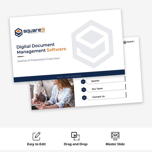 Square 9 PowerPoint Template