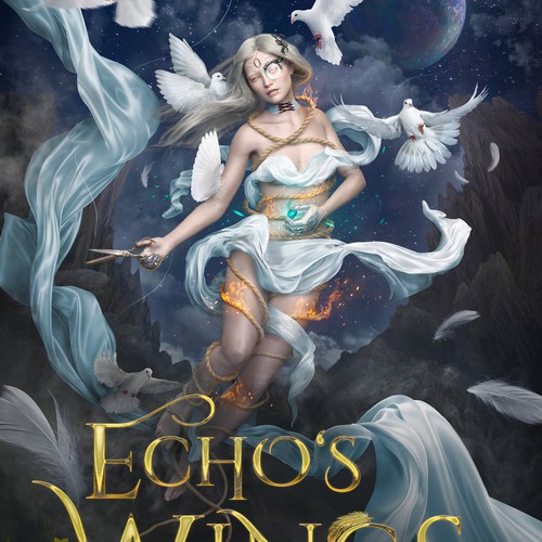"Echo's Wings" - Licensable fantasy book cover