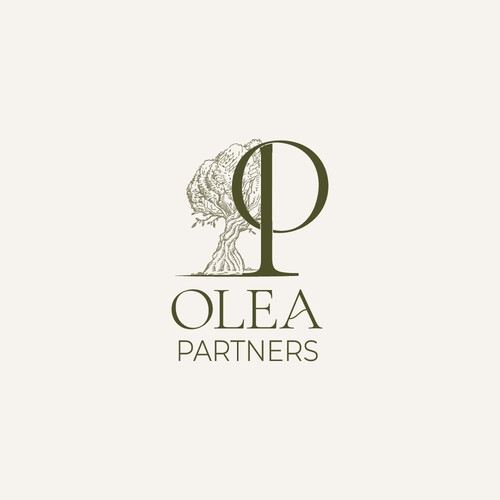 Family office logo with olive tree 