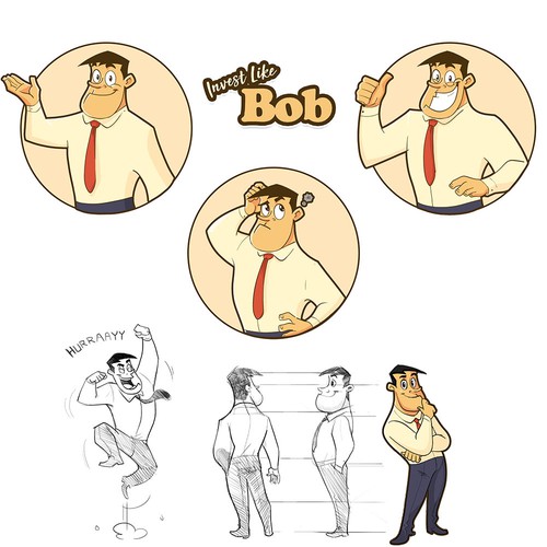 Invest Like Bob - character design. 