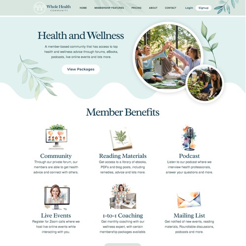 Health and Wellness Website