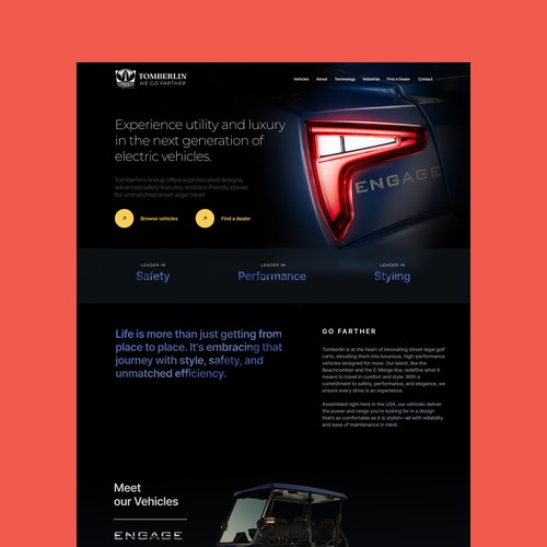 Bike Product Web Design