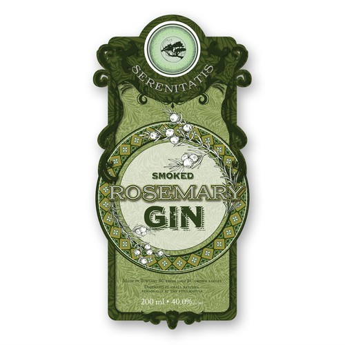 gin label design