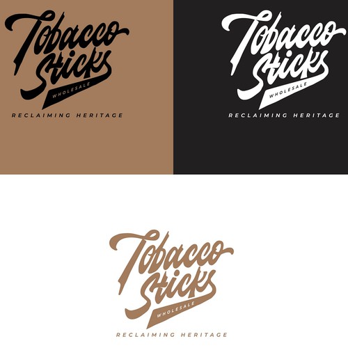 Tobacco Stick Lettering Logo