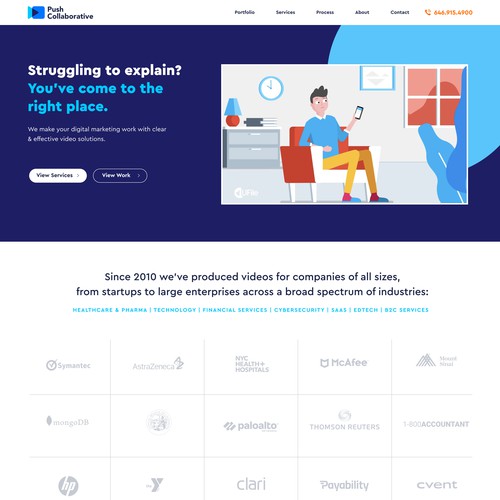 Motion graphic Agency Homepage