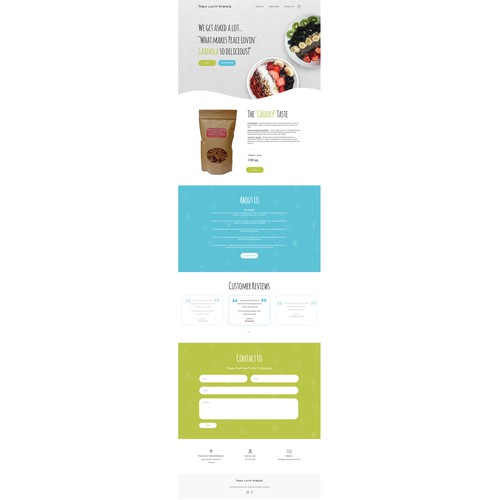 Peace Lovin' Granola Webstore Design