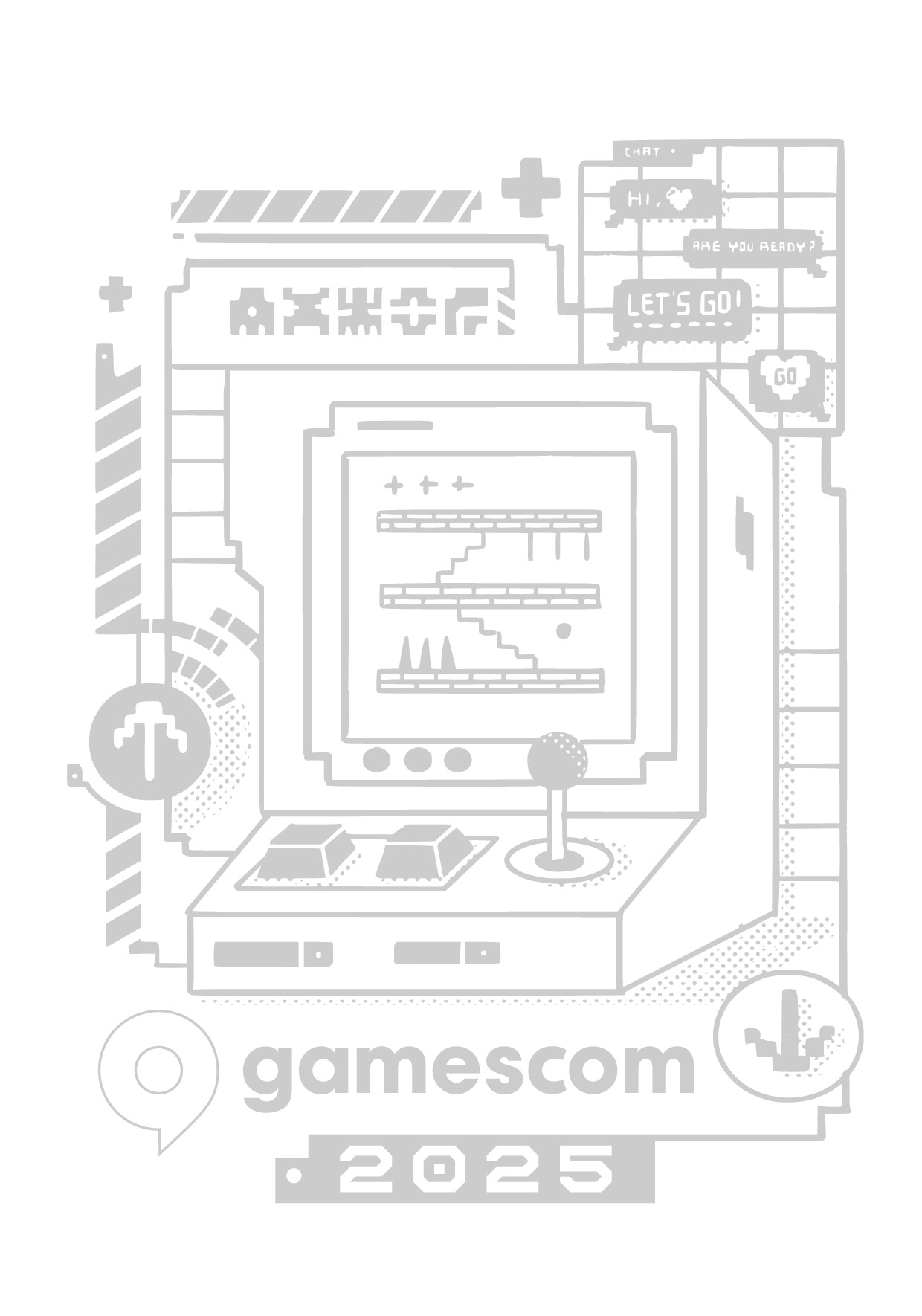 Offizielles gamescom Festival T-Shirt Design