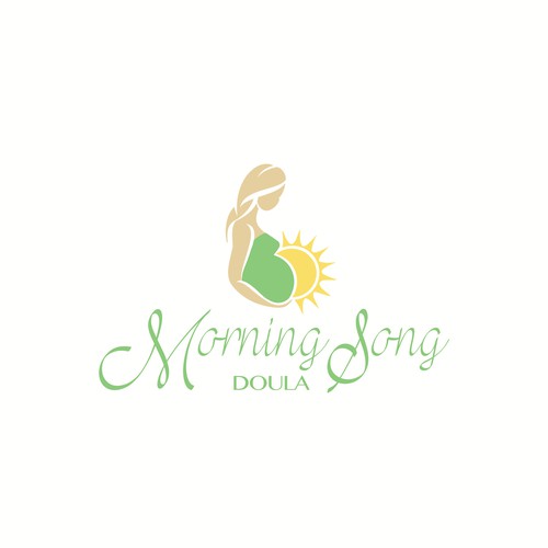 Natural, feminine logo design for doula