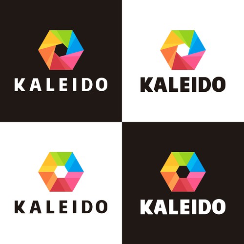 Simple, modern logo for image filter app platform - Kaleido 