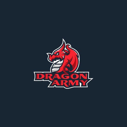 red dragon esport logo for dragon army league of legend esport pro team